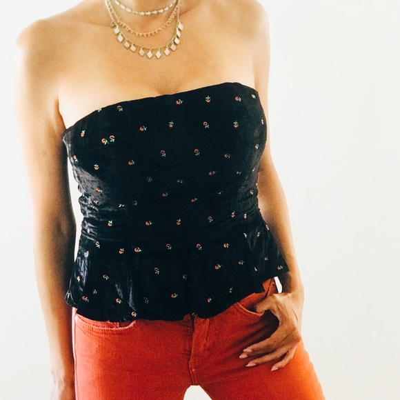 NWT Free People Rosie embroidered top Sz M - Picture 8 of 8